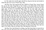 Nguyên Chủ tịch xã Thanh Thuỷ có dấu hiệu lợi dụng chức vụ, tham nhũng ngân sách