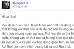 Hồ Ngọc Hà nói gì sau những ồn ào?