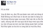 Hồ Ngọc Hà nói gì sau những ồn ào?