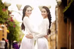 Mê mẩn hình ảnh áo dài của Khánh My, Sella Trương 