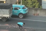 Nam tài xế dọn gạch rơi giữa đường: Hành động đẹp giữa đời thường