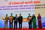 ĐH Công nghệ và Quản lý Hữu Nghị đạt chuẩn kiểm định cơ sở giáo dục chu kỳ 2