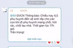 Giáo viên TH Ngô Thì Nhậm phân công phụ huynh trực nhật, nhà trường báo cáo gì?