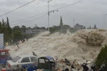  Ảnh: Sóng dữ bất ngờ đánh văng cả trăm người dân Trung Quốc