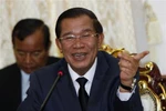 Hun Sen cười rạng rỡ khi họp với Sam Rainsy, CPP quyết không nhượng bộ