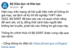 Xuất hiện thông tin giả mạo đề Ngữ văn bị lộ, Bộ Giáo dục ra cảnh báo