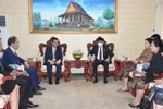 Thứ trưởng Nguyễn Văn Phúc làm việc với Bộ trưởng Bộ Giáo dục và Thể thao Lào