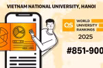 Đại học Quốc gia Hà Nội tăng 100 bậc trong kỳ xếp hạng QS WUR 2025