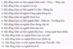 Thành lập 28 hội đồng giáo sư ngành, liên ngành năm 2021