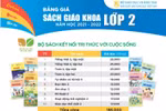 Bảng giá 2 bộ sách giáo khoa mới lớp 2, lớp 6 Nhà xuất bản Giáo dục