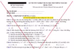 Lan truyền đề thi tham khảo môn Toán kỳ thi tốt nghiệp năm 2025, Bộ GDĐT nói gì?