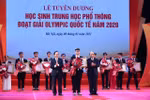 Tuyên dương học sinh đoạt giải Olympic quốc tế năm 2020