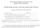 Thí sinh Hà Nội muốn xét đặc cách tốt nghiệp thì phải làm đơn đề nghị