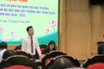 Phòng giáo dục Ba Đình đối thoại về các khoản thu chi xã hội hóa trường học