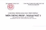 Ban hành Chương trình giáo dục phổ thông môn tiếng Nga, Nhật, Pháp, Trung Quốc