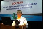 Chương trình giáo dục mới vừa ra mắt, nhưng thầy Thuyết nói sẽ luôn cập nhật