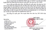 Huyện đề nghị tỉnh kiểm tra vụ thi tuyển giáo viên rớt… phúc khảo thành thủ khoa
