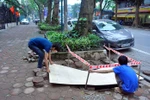 Mất trộm hơn 31,5 tấn sắt dự án thoát nước Hà Nội
