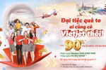 Đón năm Quý Mão đại cát, ngày 1.1, săn ưu đãi kép vé bay đến 90% cùng Vietjet