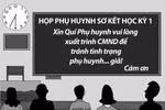 Phụ huynh hồi hộp, giáo viên lo lắng ngày sơ kết kỳ I 