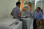 Khu vực in sao đề thi, mọi cuộc điện thoại đều bật loa và ghi âm