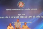 Hiệp hội nêu 2 cụm vấn đề cần sửa đổi, bổ sung trong Luật Giáo dục