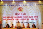 Họp báo giải báo chí “Búa liềm vàng” lần thứ 2