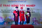 Trao bằng tốt nghiệp cho 72 cử nhân chuyên ngành Thanh tra 