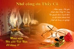 Những tấm thiệp chúc mừng thầy cô nhân ngày Nhà giáo Việt Nam 20/11