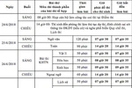 Nếu thí sinh thi 2 bài tổ hợp, điểm bài nào cao hơn được chọn để xét tốt nghiệp