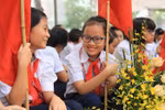 Ảnh: Không khí đón mừng năm học mới ở một số trường tại Hà Nội