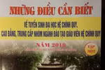 Cuốn “Những điều cần biết” không phải tài liệu chính thống để thí sinh tham khảo
