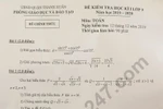 Người ra đề thi Toán ở quận Thanh Xuân là ai mà bất cẩn thế?