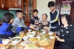 Hai tháng nay, gia đình tôi đã có những bữa cơm đầm ấm