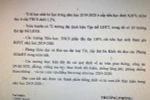 Bản ký kết giao ước thi đua giữa phòng giáo dục với các hiệu trưởng trong huyện (Ảnh CTV)