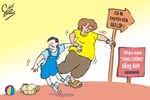 (Hình biếm họa về dạy thêm học thêm của Satế)