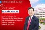 Hiệu trưởng Trường Đại học Mỏ - Địa chất là Ủy viên Hội đồng Giáo sư Nhà nước