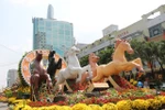 Chiêm ngưỡng đường hoa Nguyễn Huệ trước giờ khai mạc