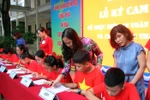 Học sinh trường Ngô Quyền cam kết an toàn giao thông, giảm rác thải nhựa