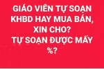 Giáo viên đang chuẩn bị kế hoạch bài dạy như thế nào?