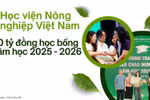 Học viện Nông nghiệp Việt Nam có hàng nghìn suất học bổng hỗ trợ và thu hút SV