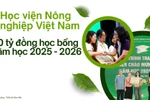 Học viện Nông nghiệp Việt Nam có hàng nghìn suất học bổng hỗ trợ và thu hút SV