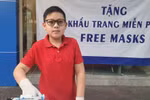 Andy Đào Nguyên, 11 tuổi, dành toàn bộ tiền mừng tuổi mua khẩu trang đem tặng