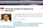 Tin đồn ông Dương Chí Dũng bị bắn chết là bịa đặt