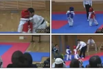 Trận đấu Taekwondo siêu nhí nhố