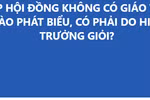 Họp hội đồng chỉ hiệu trưởng "đơn ca" có phải do lãnh đạo giỏi?