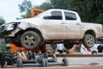 Phát hiện“tài liệu mật” trong chiếc xe tông trung tá CSGT gãy răng