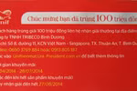 Tribeco Bình Dương từ chối trả thưởng 100 triệu đồng: Khó thuyết phục!