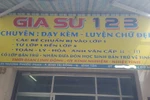 Một cơ sở dạy thêm, bán trú không phép đã tự gỡ bảng, ngưng hoạt động