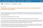 Giả mạo thông tin trường đại học để lừa đảo, chiếm đoạt học phí